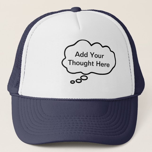 Boné Gorro de Pensar - Adicione Seu Pensamento Personal (Frente)