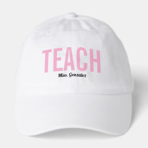 Gorro de Professor Nome Personalizável