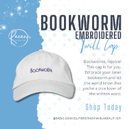 Boné Gorro de Twill Bordado Amantes de Livros Bibliófil