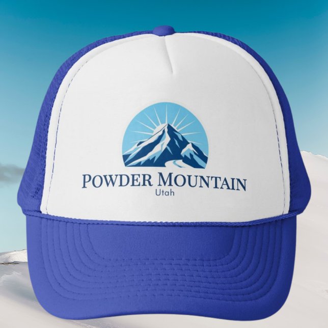 Boné Gorro do resort de esqui Powder Mountain Utah (Criador carregado)