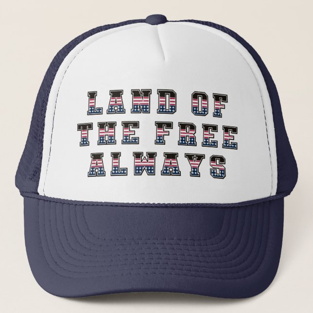 Boné Gorro Patriótico EUA Liberdade Terra dos Livres (Frente)