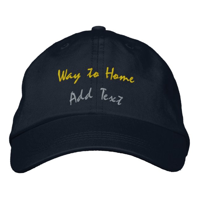 Boné Gorro Personalizado Marinho Inspirado em Casa (Frente)