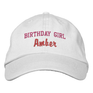 Boné Gorro Personalizado para Menina de Aniversário, Ch