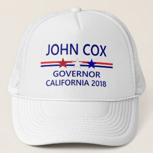 Boné Governador Califórnia 2018 de John Cox