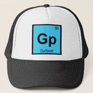Boné Gp - Gulfport Mississippi Química Tabela Periódica