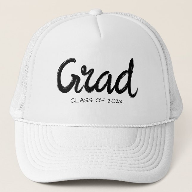 Boné Grad graduate personalized year handwriten text (Frente)