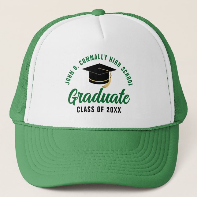 Boné Graduação Verde Personalizável (Frente)