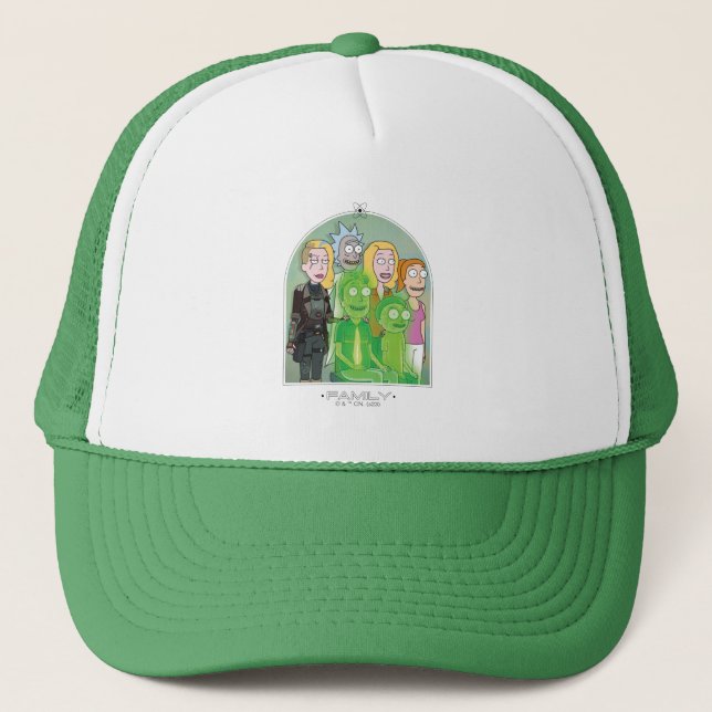 Boné Gráfico da Família de rick e Morty (Frente)