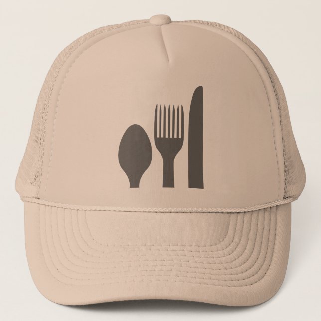 Boné Gráfico do Fork da Faca de Spoon (Frente)