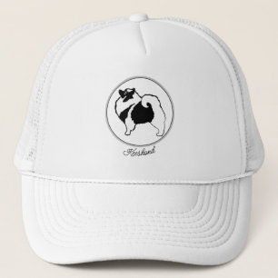 Boné Gráficos Keeshond - Arte de Cachorro Original