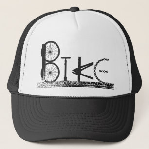 Boné Grafites das peças da bicicleta com trilhas do