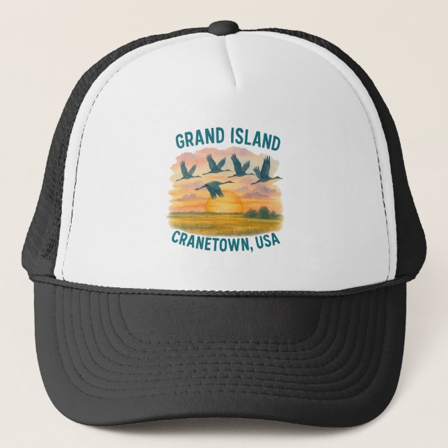 Boné Grand Island Nebraska Cranes | Crantown USA Sunset (Frente)