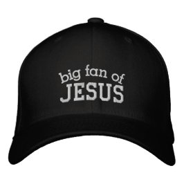 Boné Grande Fã de Jesus Apenas Texto - Editável