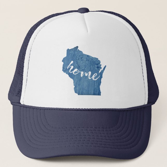 Boné Grão de Madeira de Casa de Wisconsin (Frente)