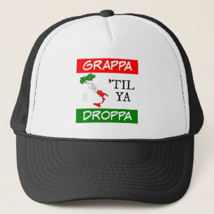 Boné Grappa Til Ya Droppa Itália Mapa de Sinalizador