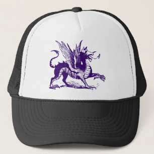 Boné Gravação de Dragões - Roxo Profundo