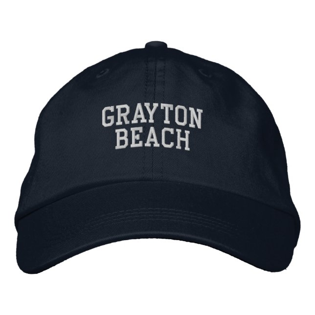 Boné Grayton Beach, Flórida, bordou o chapéu de basebal (Frente)