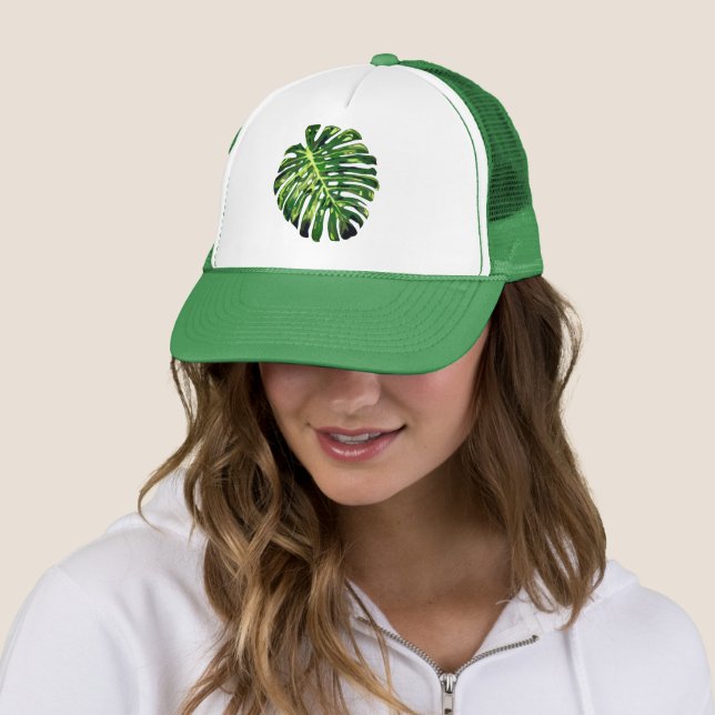 Boné Green Monstera Leaf Hat (In Situ)