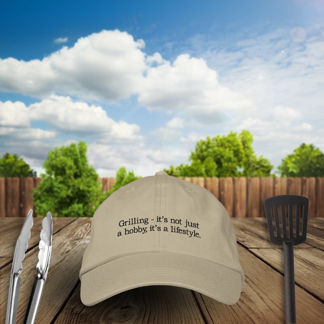 Boné Grelha Não é apenas um passatempo É um estilo de v (Criador carregado)