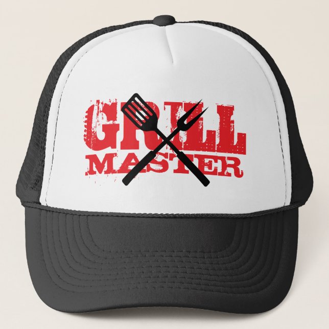 Boné GrillMaster trucket hat cap for BBQ chef (Frente)