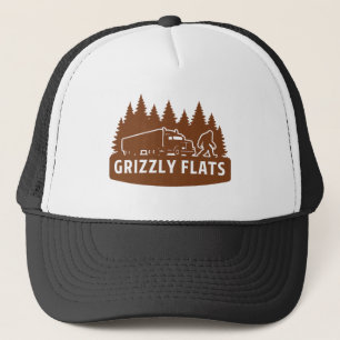 Boné Grizzly Flats Bigfoot Semi-Caminhão silhueta da fl