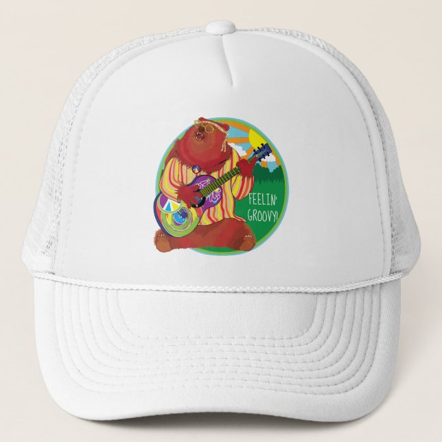 Boné Groovy Happy Guitar Bear Hat (Frente)
