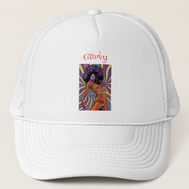 Boné Groovy Retro Trucker Hat (Frente)