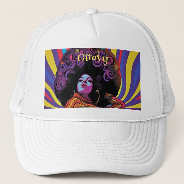 Boné Groovy Retro Trucker Hat (Frente)