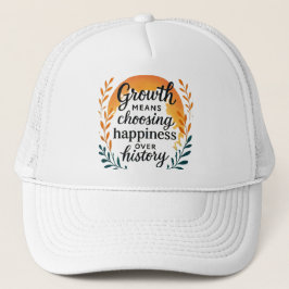 Boné Growth Mindset Hat — Choosing Happiness Over Histo