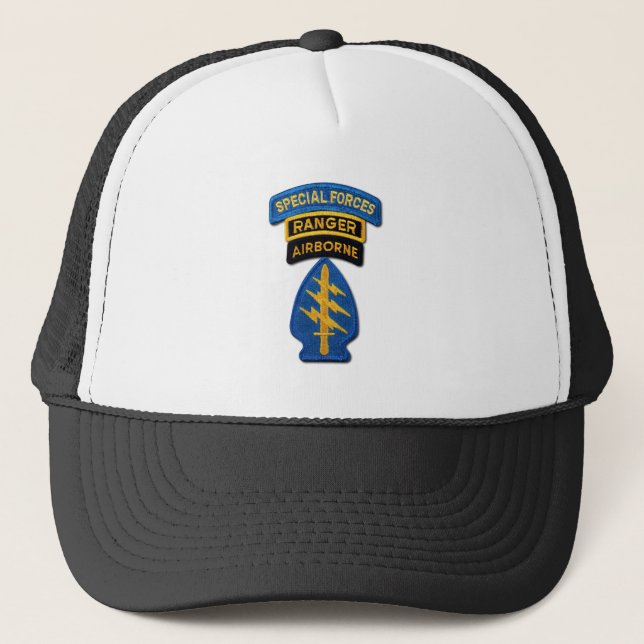 Boné Grupo das Forças Especiais Green Berets SF SOF SFG (Frente)
