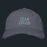 Boné Grupo de Equipe<br><div class="desc">A correr por aí para fazer as coisas pelo teu amigo,  o noivo? Diga a todos que lado você está com o boné do excelente TEAM GROOM! O TEAM BRIDE também está disponível. Faz um excelente presente de despedida de solteiro!</div>