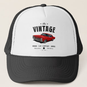 Boné GTO vermelho da empresa Carro vintage