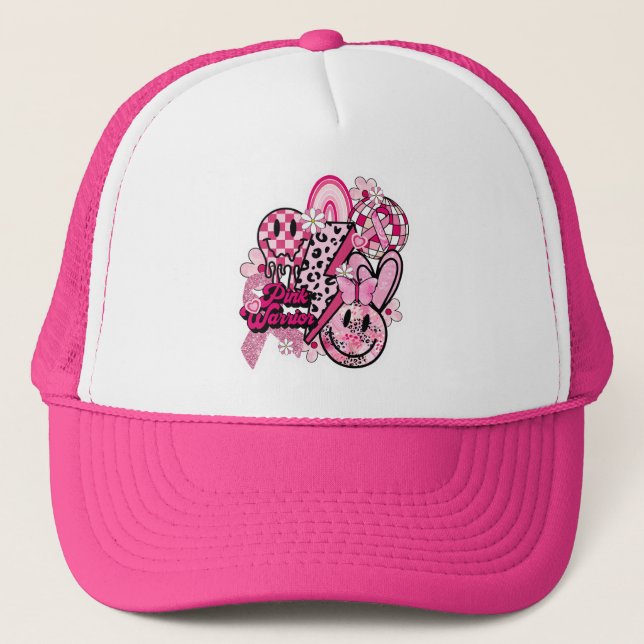 Boné Guerreiro Rosa  (Frente)