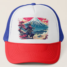 Guerreiro Samurai no Monte Fuji Arte Japonesa 