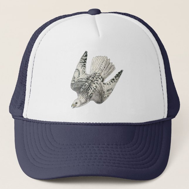 Boné Gyfalcon Falcon Merging Vintage Art Trucker Hat (Frente)