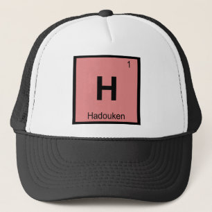 Boné H - Hadouken Meme Química Símbolo da Tabela Periód