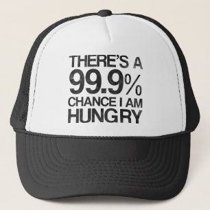 Boné Há uma possibilidade que 99,9% eu estou com fome