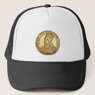 Boné Haile Selassie - HIM Jah Rastafari Trucker Cap -