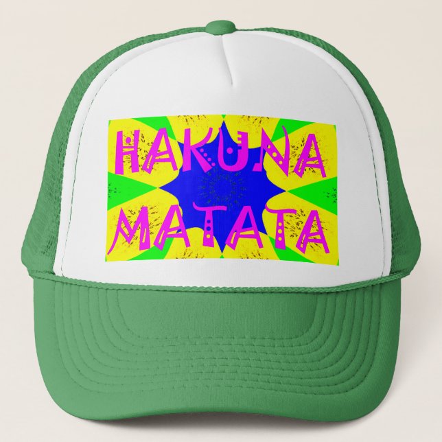 Boné Hakuna Matata Belo Design Incrível Colo (Frente)