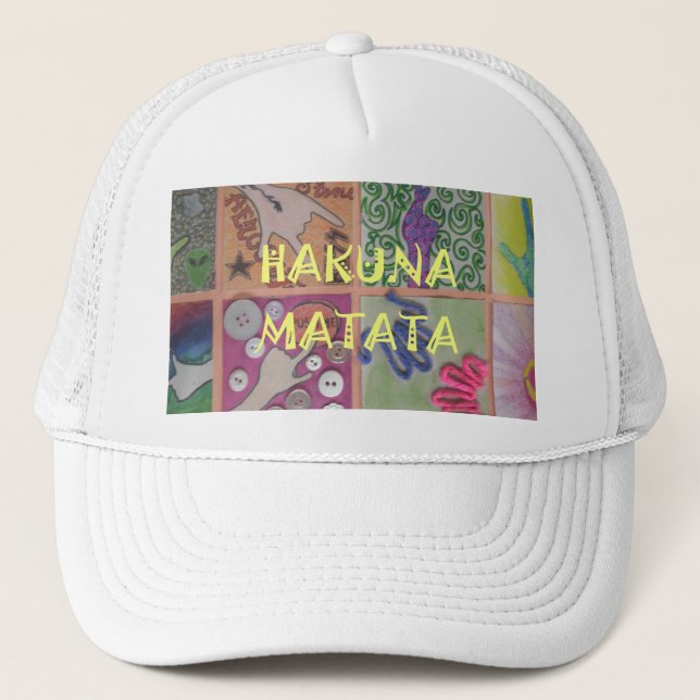 Boné Hakuna Matata - Sinal de Arte Impressão (Frente)
