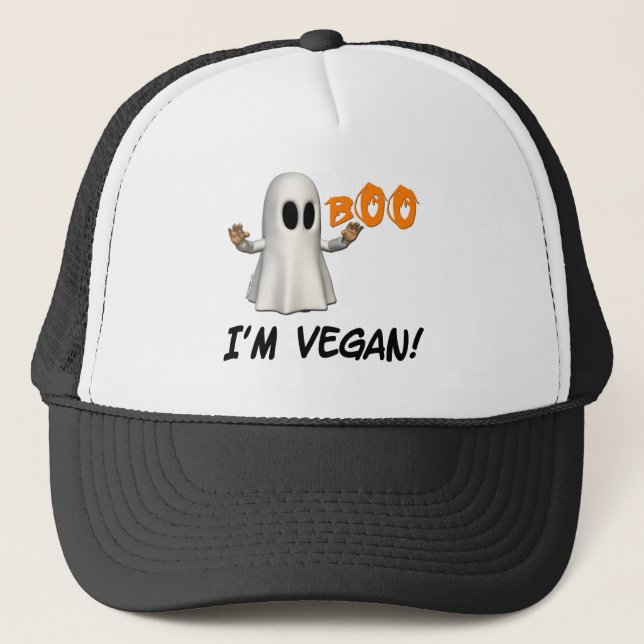 Boné Halloween Eu sou Vegan (Frente)