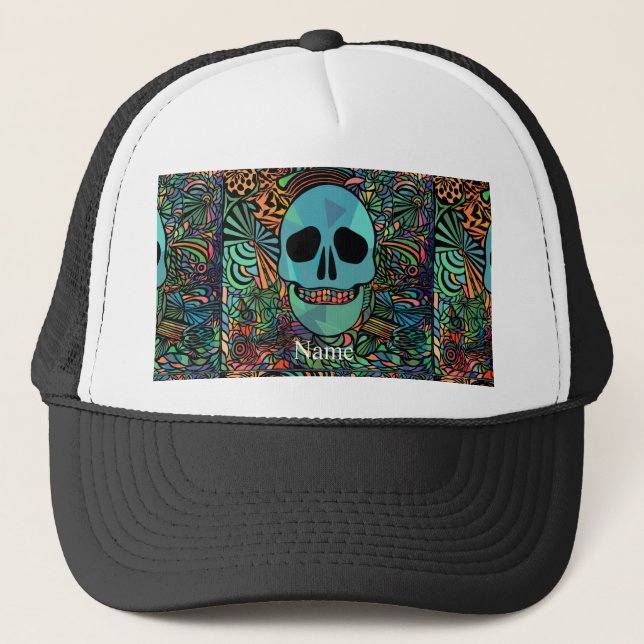 Boné Halloween Hippie Skull Thunder_Cove (Frente)