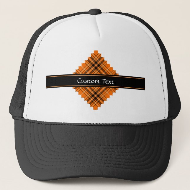 Boné Halloween Orange Tartan (Frente)