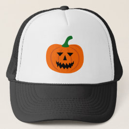 Boné Halloween Pumpkin Trucker Hat