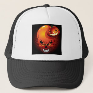 Boné Halloween Skull e Pumpkin Hat