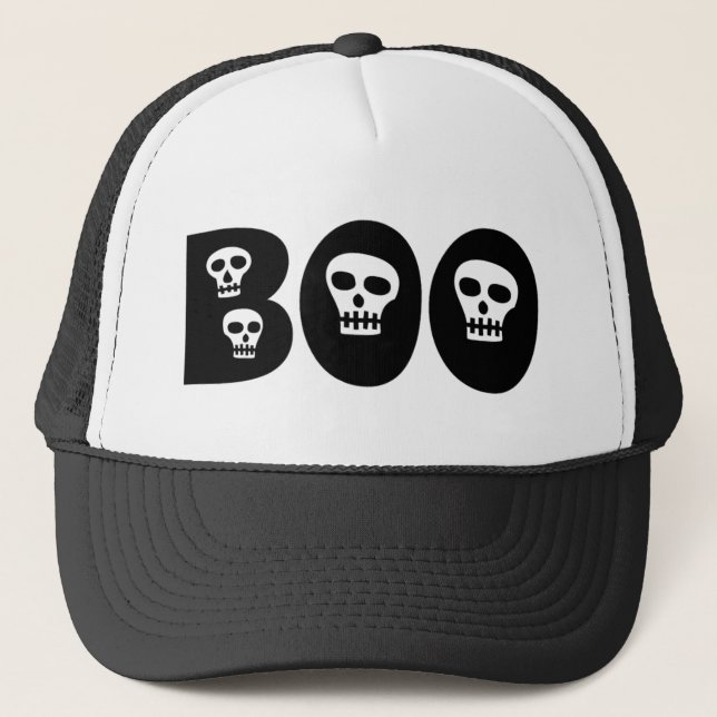 Boné Halloween Skulls "Boo" (Frente)