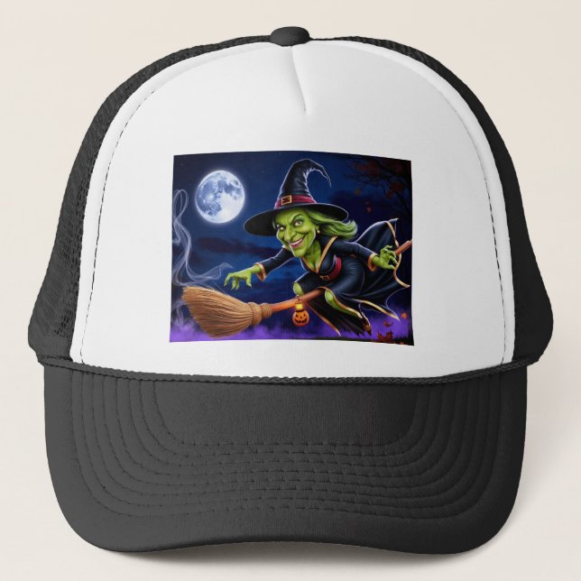 Boné Halloween/Witch Trucker Hat (Frente)
