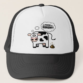 Boné Hamburgueres?! Chapéu engraçado da vaca