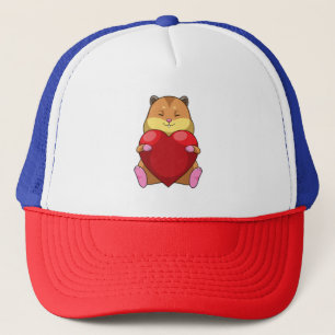 Boné Hamster com Coração