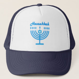 Boné Hanukkiah Feliz Hanukkah Feriado Judeu Menorah